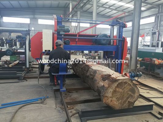 55 KW Electric Powered 100 " Heavy Duty Large Wood Cutting Band Saw Sawmill Machine