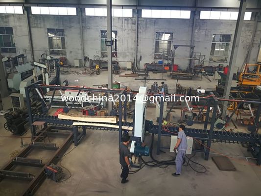 Twin Vertical Band Saw Machine / Industrial Equipment Log Twin Vertical Band Saw Mill Machine