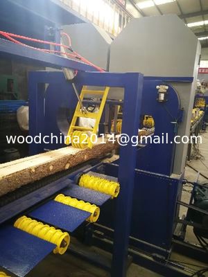 Twin Vertical Band Saw Machine / Industrial Equipment Log Twin Vertical Band Saw Mill Machine