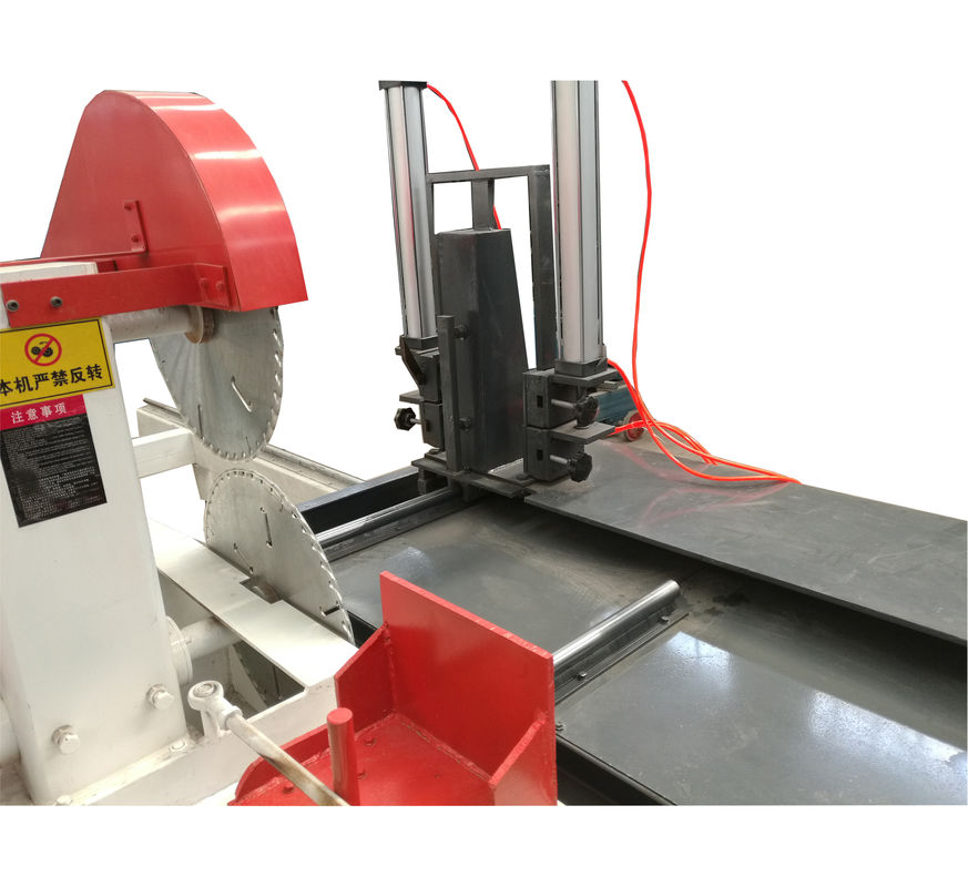 2 Blade Circular Sawmill 7.5Kw 40cm Wood Cutting Sawmill Machine