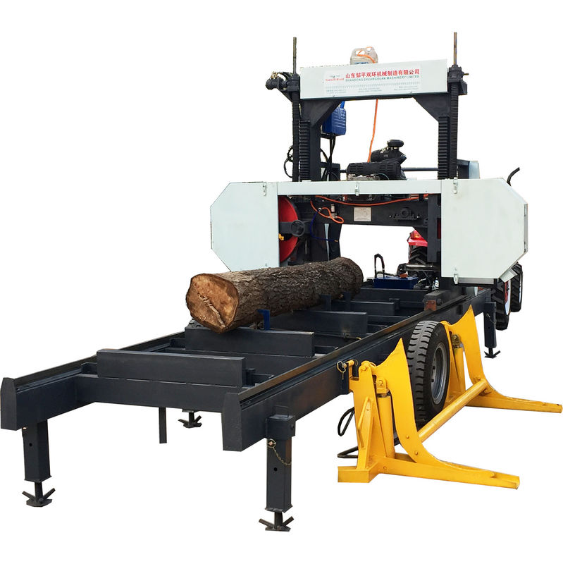 Portable Log saw cutting machine ,firewood horizontal saw bandsaw mills