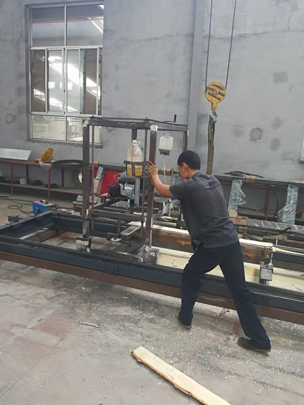 Portable Gasoline Chainsaw Mill Machine Manual Wood Chain Sawmill