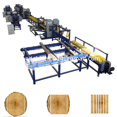 High Precision Woodworking Log Sawmill Wood Cutting Twin Vertical Band Sawmill Machines