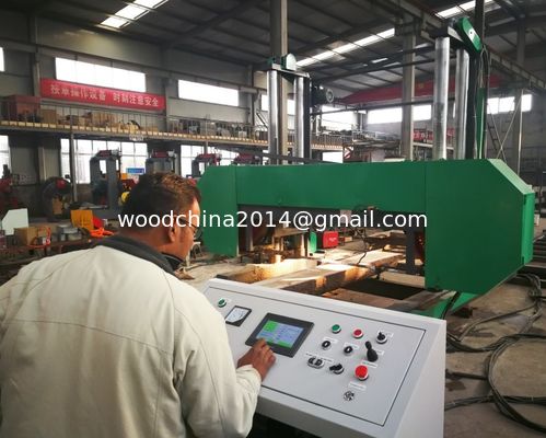 Electric Motor Large Bandsaw Mill Horizontal Band Saw For Cutting Logs