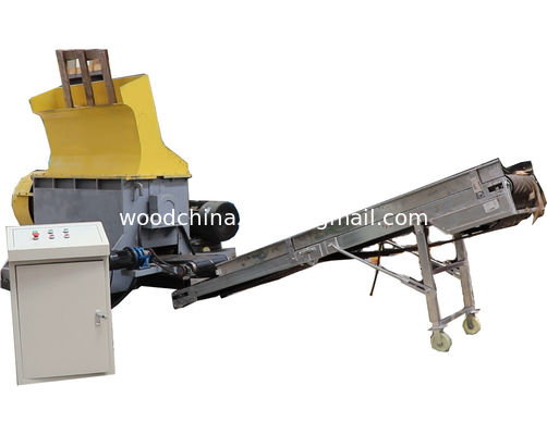 37KW Wood Pallet Crusher Machine Nail Wooden Pallet Crusher Machine With Magnetic