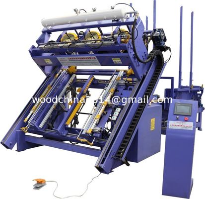 Automatic Pallet Making Equipment Single Man Wood Pallet Nailing Machine For USA EPAL