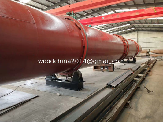 Industrial Rotary Drum Dryer Machine For Drying Biomass Sawdust Wood Chip Bamboo Shavings