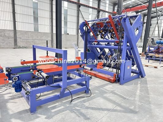 آلة صناعة لوحات الخشب الأوروبية 4 Stringer w/Stacker Palet Nailer Assembly System