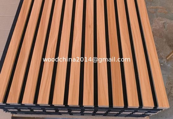MDF لوحة الحائط السقف مقاومة للصوت مخصصة 2400-3000mm لوحة الصوتية آلة المسامير