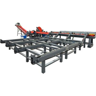 Heavy-Duty 50-Ton Hydraulic Firewood Processor with 600mm Max Log Diameter and Fully Automated Assembly-Line Workflow
