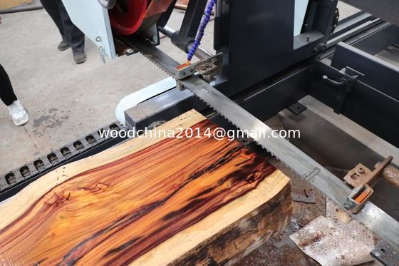 wood cutting band saw automatic log saw cutting machine portable sawmill for sale