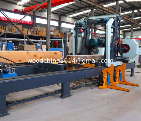 Hydraulic Portable Sawmill Wood Cutting Band Saw Machine, Sawmill in Hydraulic Operation