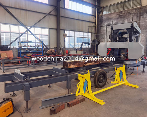 600mm Portable Sawmill Machine 22HP Mobile Timber Milling Machine